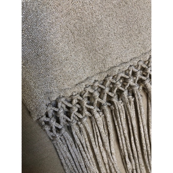 Fringe boho gold shimmer sweater - Picture 3 of 4